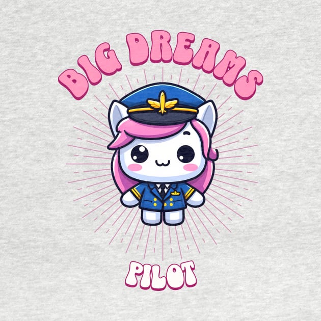 Big Dreams Pilot Unicorn | Dream Big! by Pink & Pretty